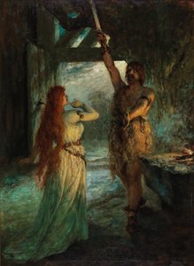 Valkýra 1. dějství: Sieglinde a její bratr Siegmund.