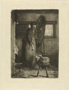 Spinster v práci V práci (název na objektu)