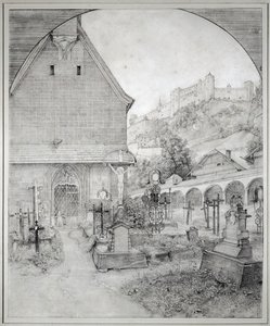 Hřbitov svatého Petra v Salcburku, Rakousko ... od Ferdinand Olivier