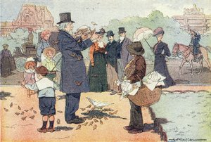 Veřejná zahrada Tuileries v Paříži, v Imagier de l