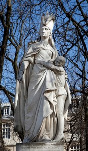 Socha Margaret z Anjou (mramor) od Ferdinand Taulet