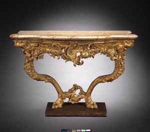 Konzolový stůl, cca 1765 od Ferdinand Tietz