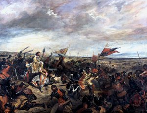 Bitva u Poitiers 1356, 1830 od Ferdinand Victor Eugene Delacroix