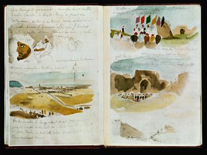Marocké karnety - Arrivee a Meknes... od Ferdinand Victor Eugene Delacroix