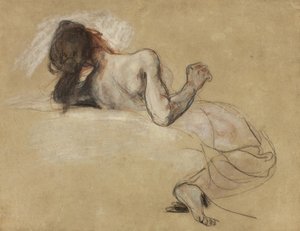 Přikrčená žena, 1827 od Ferdinand Victor Eugene Delacroix