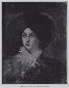 George Sand od Ferdinand Victor Eugene Delacroix