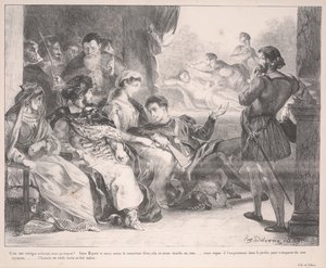 Hamlet od Ferdinand Victor Eugene Delacroix