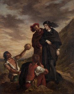 Hamlet a Horatio na hřbitově od Ferdinand Victor Eugene Delacroix