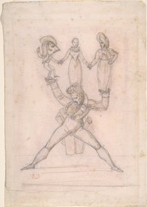 Italské divadlo od Ferdinand Victor Eugene Delacroix