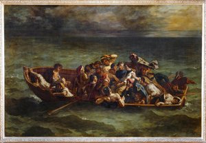 Le Naufrage de Don Juan - Ztroskotání Dona Juana. Salon de 1841 ... od Ferdinand Victor Eugene Delacroix