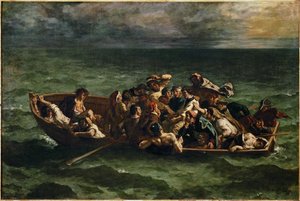 Le naufrage de Don Juan Don Juan ztroskotal ... od Ferdinand Victor Eugene Delacroix
