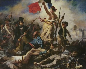 Liberty Leading the People, 28. července 1830, c.1830-31 (olej na plátně) (podrobnosti viz 95120) od Ferdinand Victor Eugene Delacroix