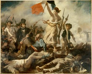 Liberty leader the People, 28. července od Ferdinand Victor Eugene Delacroix
