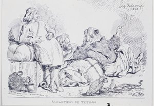 Řidiči mul z Tetuánu, 1833 od Ferdinand Victor Eugene Delacroix
