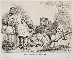 Muleteři z Tétuanu, 1833. od Ferdinand Victor Eugene Delacroix