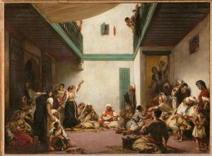 Židovská svatba v Maroku ... od Ferdinand Victor Eugene Delacroix