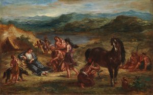 Ovidius mezi Skythy od Ferdinand Victor Eugene Delacroix