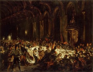 Atentát na biskupa z Lutychu od Ferdinand Victor Eugene Delacroix