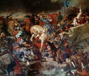 Bitva u Taillebourgu, 21. července 1242 od Ferdinand Victor Eugene Delacroix