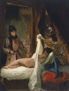 Vévoda z Orléans ukazuje svou milenku, c. 1826 od Ferdinand Victor Eugene Delacroix