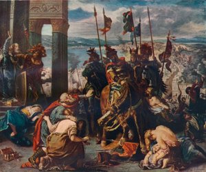 Vstup křižáků do Konstantinopole, 1840, 1911 od Ferdinand Victor Eugene Delacroix