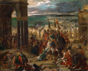 Vjezd křižáků do Konstantinopole od Ferdinand Victor Eugene Delacroix