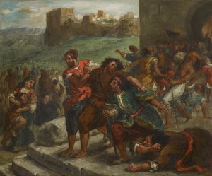 Fanatici z Tangeru, 1857 od Ferdinand Victor Eugene Delacroix