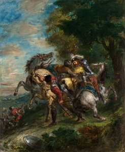 Weislingen zajat Gotzovými muži od Ferdinand Victor Eugene Delacroix