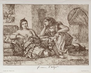 Ženy z Alžíru, 1833. od Ferdinand Victor Eugene Delacroix