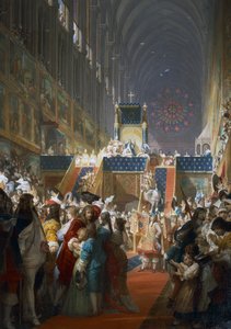 Francouzský Ludvík XIV. přijímá v Paříži představitele společenských vrstev od Ferdinand the Elder Piloty