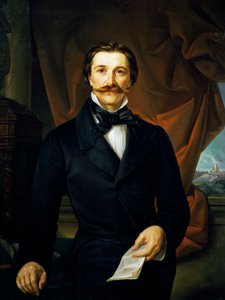 Hrabě Carlo Coronini od Ferdinanda Bassiho (1819-1883) od Ferdinando Bassi