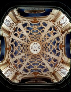 Barokní umění: Klenba kostela Assunta decoree od Ferdinanda Maria Galli dit Ferdinando Galli da Bibiena (1657-1743) Sabbioneta Itálie