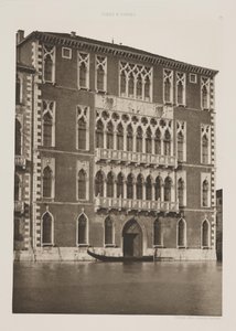 Palác Foscari od Ferdinando Ongania