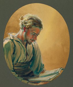 Mladý muž čte v Gustrow od Fernand Barbier