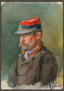 Seržant Lecacheux z 48. teritoriální jednotky, Gustrow od Fernand Barbier