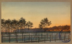 Pohled na Bois des Sapins od Fernand Barbier
