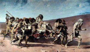 Caine, detail. Ilustrace románu Victora Huga „The Legend of the Siecles““. Obraz Fernanda Cormona (1845-1924)