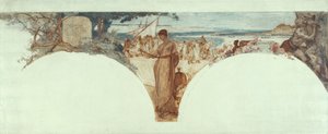 Skica pro Salon des Lettres, Hôtel de Ville, Paříž: Histoire de l