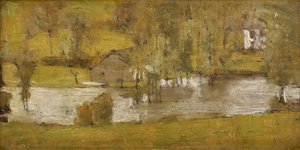 A Fosset; La Crue, 1881 od Fernand Khnopff