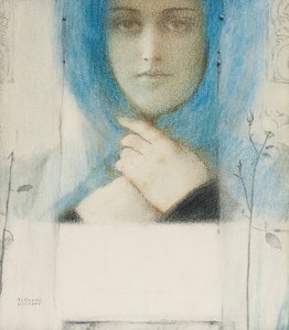 Clematis, kolem roku 1914 od Fernand Khnopff