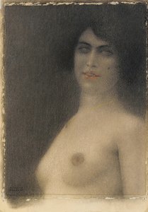 Černé vlasy, 1914 od Fernand Khnopff