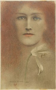 Diffidence, 1893 od Fernand Khnopff