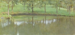 Fosset; Tichá voda, kolem roku 1894 od Fernand Khnopff
