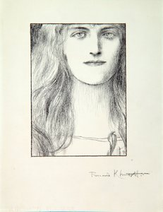 Hlava ženy, 1897 od Fernand Khnopff