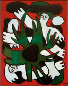 Červení potápěči od Fernand Leger