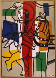 Tanečnice s koněm od Fernand Leger