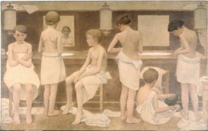 Les Petites Figurantes, 1911-1913 (olej na plátně) od Fernand Pelez