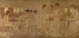 Tanečnice, mezi lety 1905 a 1909 (olej na plátně) od Fernand Pelez