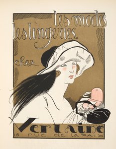 Reklama na Verlaine, z Gazette de Bon Ton, hospoda. 1920 (tisk šablony) od Fernand Siméon
