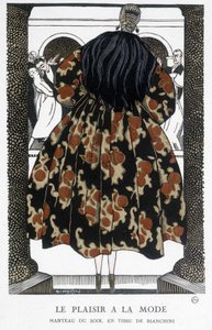 Bianchiniho večerní kabát – ilustrace Fernand Simeon (1884-1928), v „Gazette du bon ton““ od Fernand Siméon